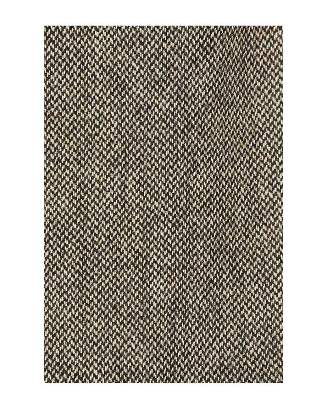 Percival Gray Wilde Birdseye Pleated Trousers for men