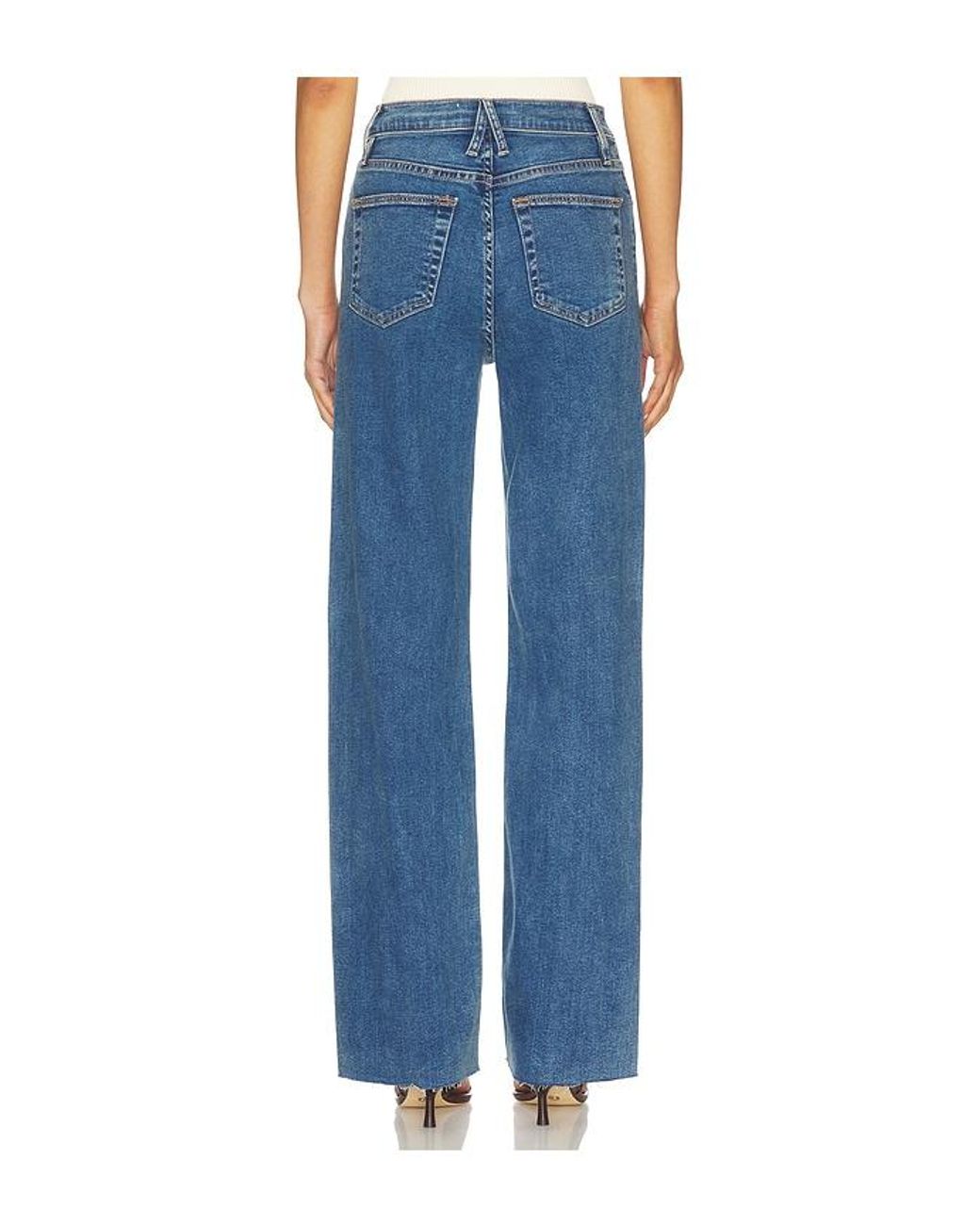 SLVRLAKE Denim Blue Grace Wide Leg Jeans