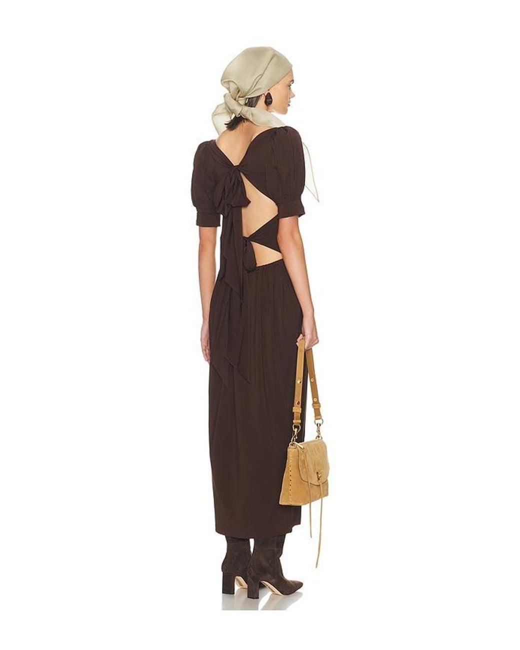 Helsa Multicolor The Simone Tie Back Jersey Dress