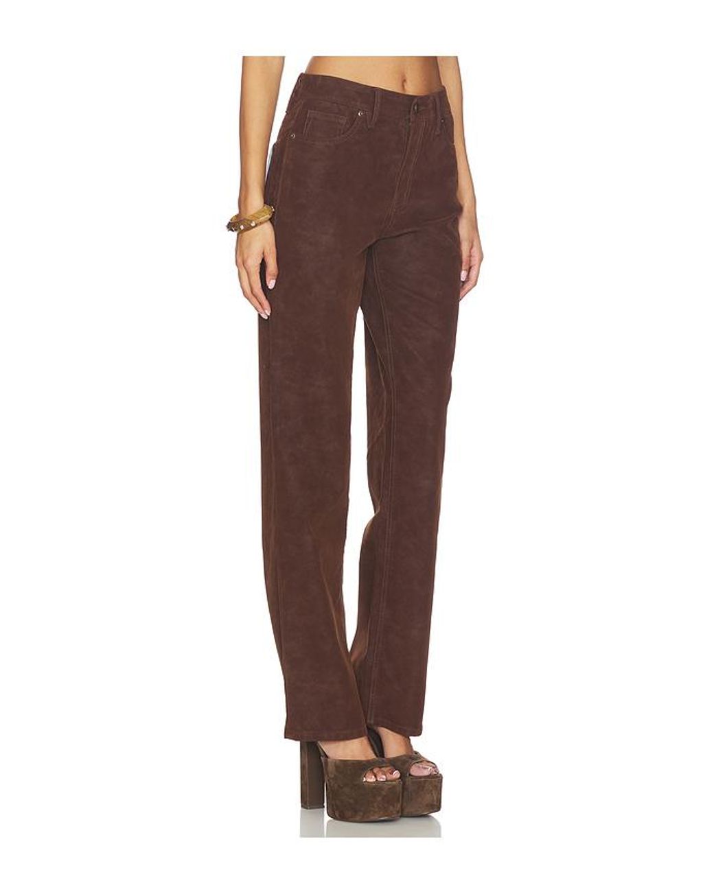 GOOD AMERICAN Brown Hosen Better Than