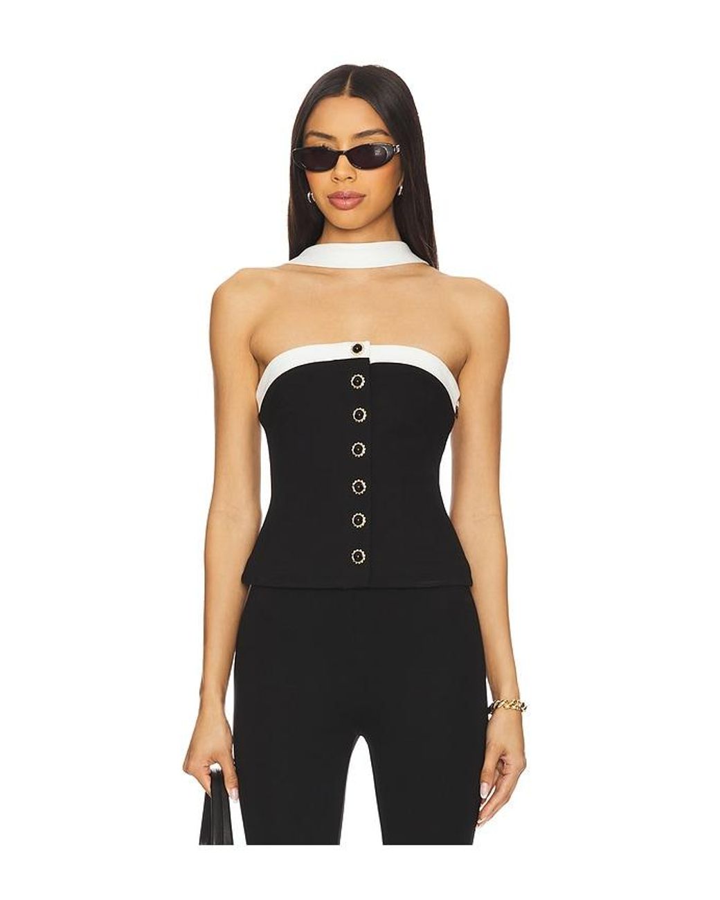 Lovers + Friends Black Audrey Top