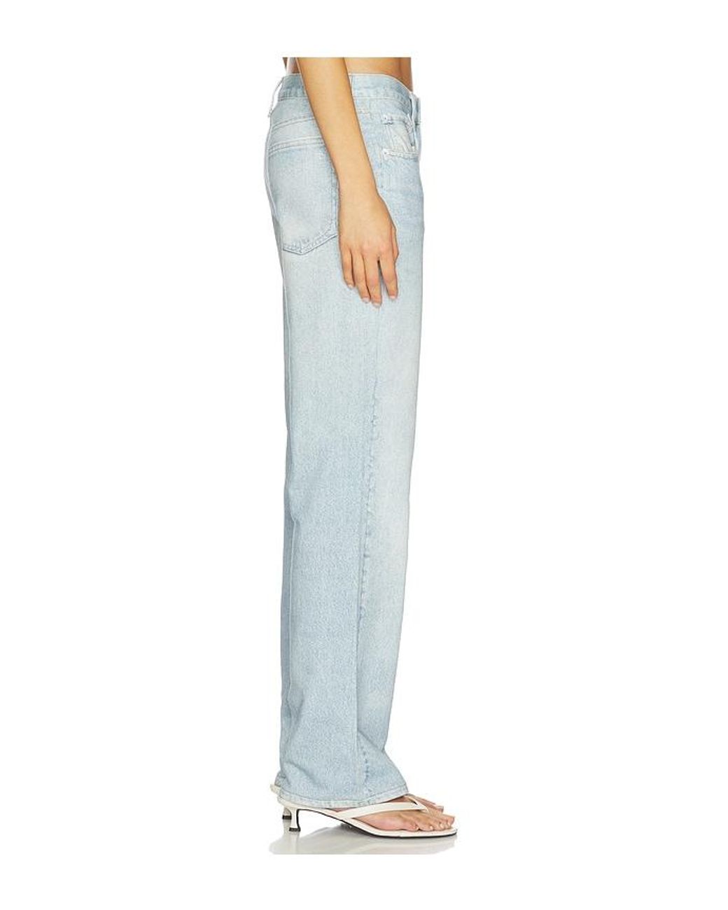 Rag & Bone Blue Rb Miramar Terry Shea Ankle Straight Pants