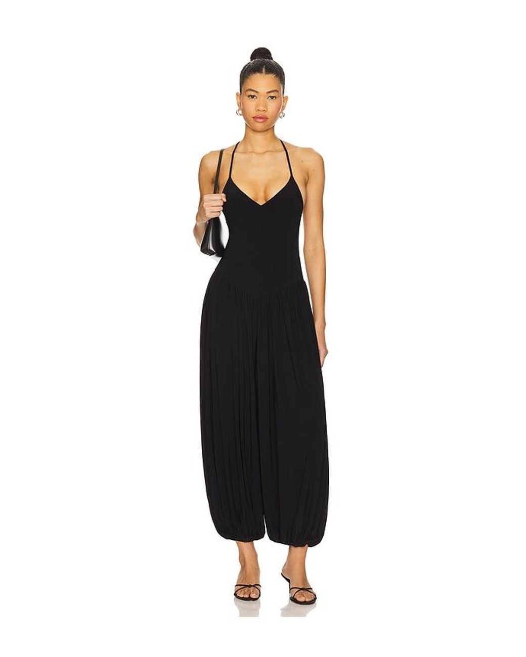 Norma Kamali Black Kenny Jumpsuit