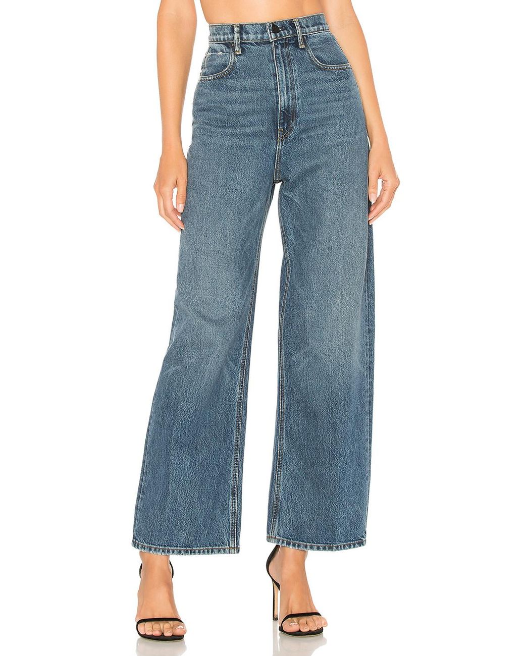 Alexander wang wide leg jeans hotsell