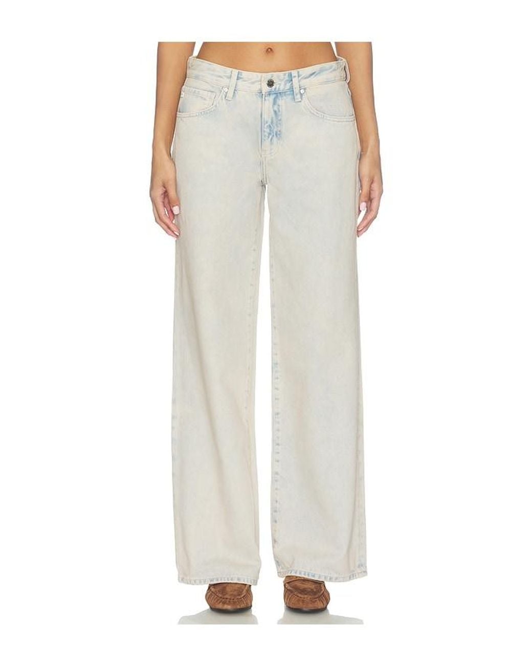 AG Jeans White Adria Wide Leg Jean