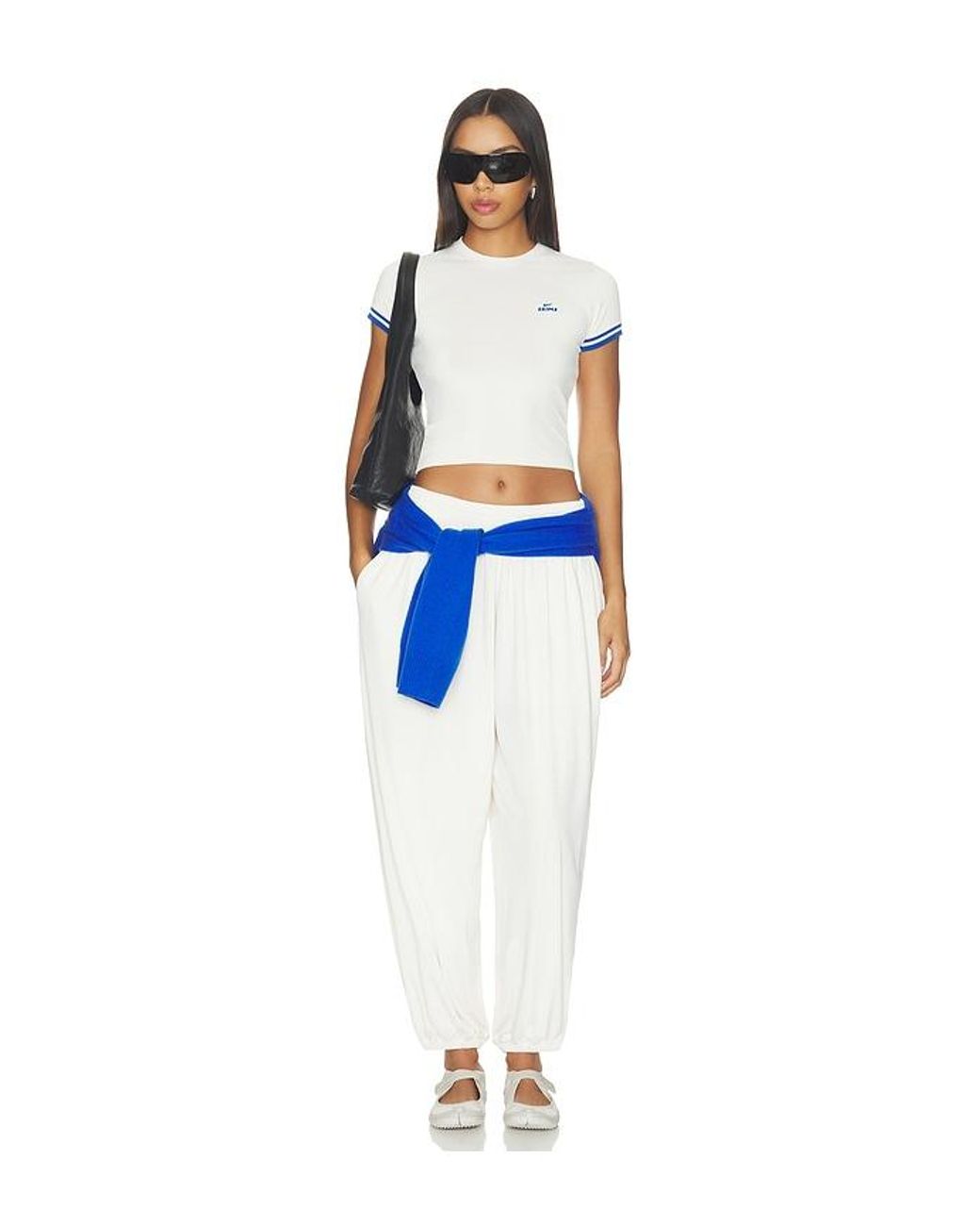 NikeSKIMS White Stretch Knit Harem Pants