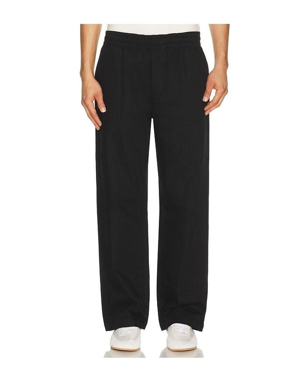 Palmes Black Lucien Herringbone Trousers for men
