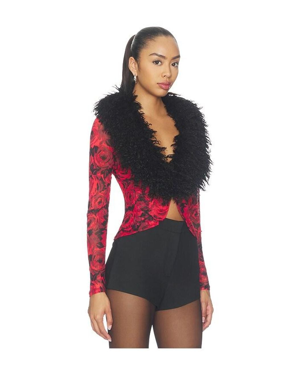 AFRM Red Nymia Top