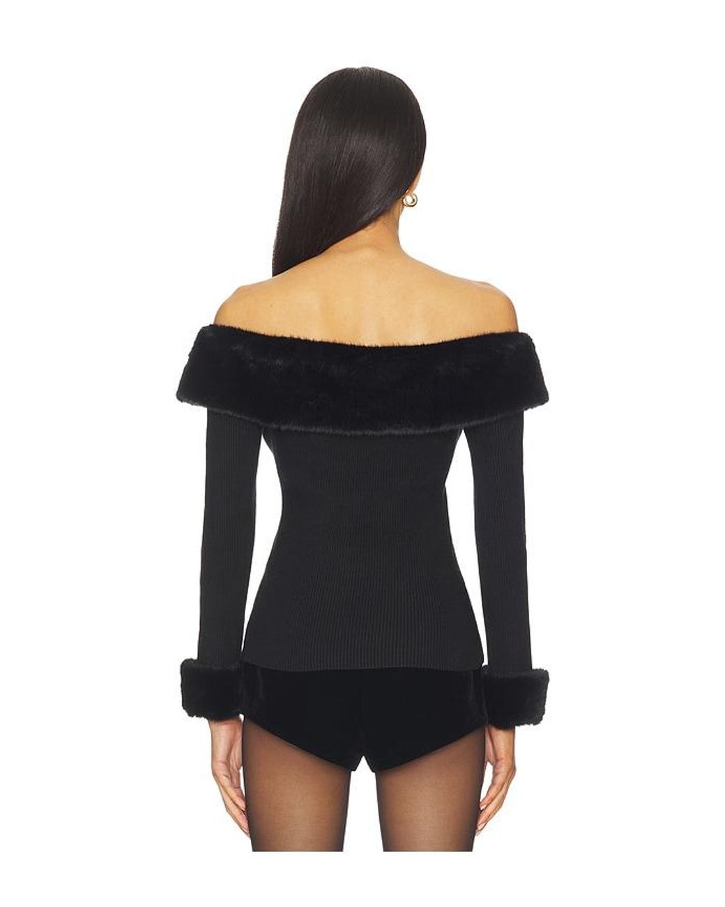 Astr Black Tabathia Sweater