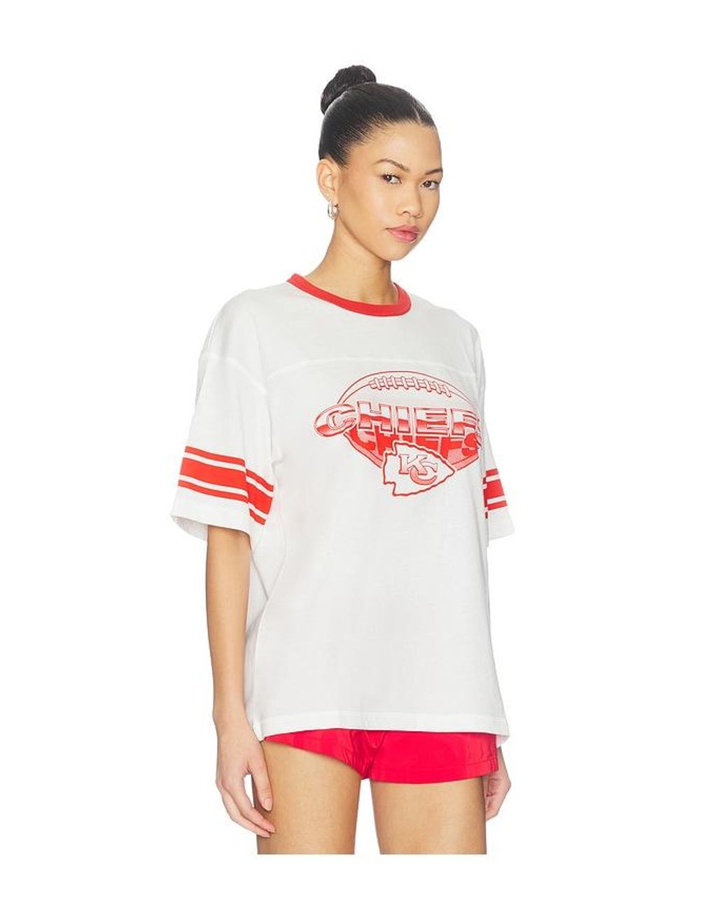 Junk Food Red Chiefs Oversized Stripe Ringer Tee