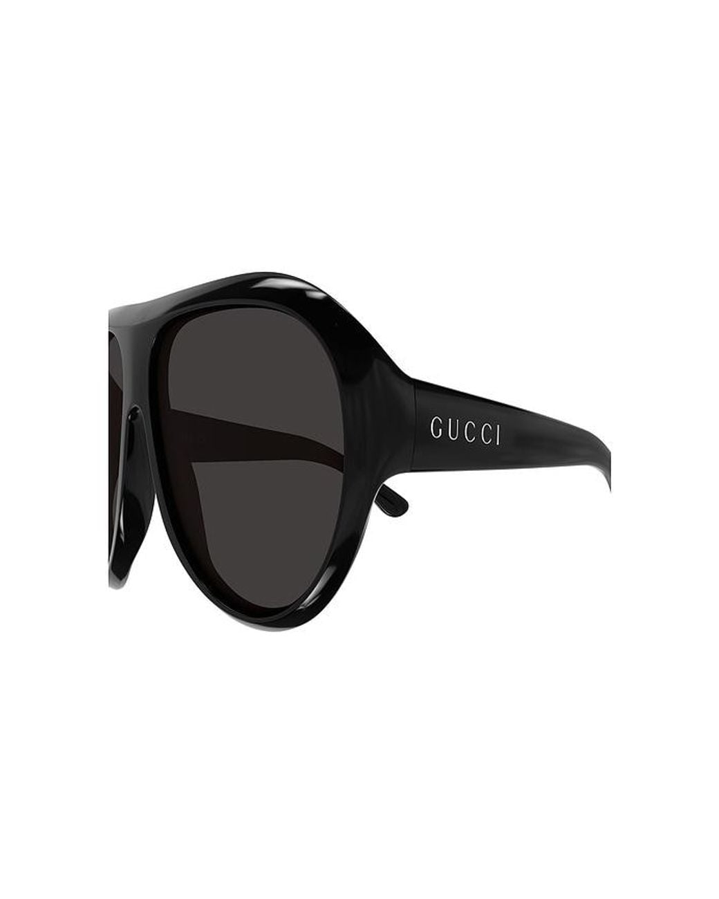 Gucci Black Round Sunglasses