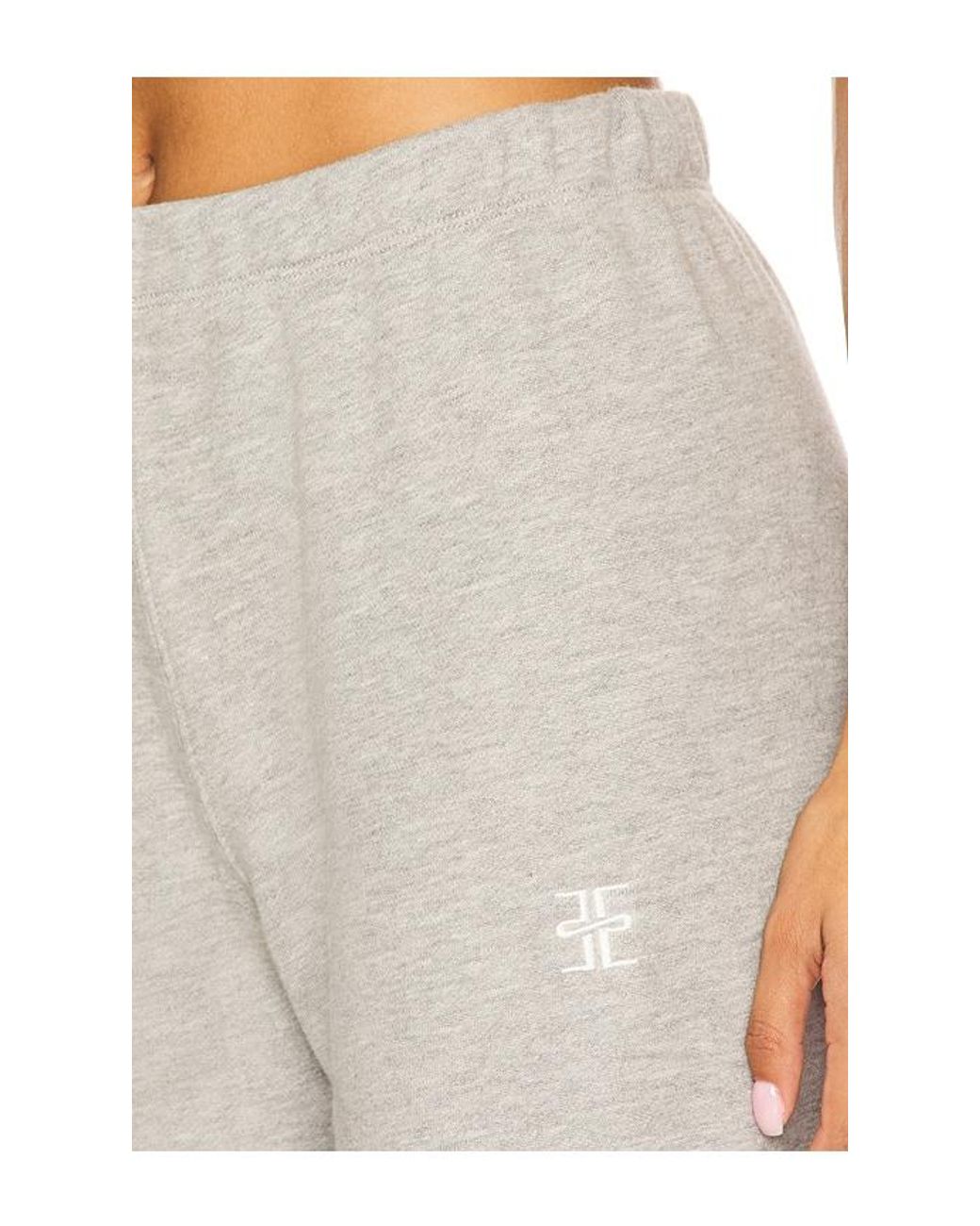 ÉTERNE White Straight Leg Sweatpant