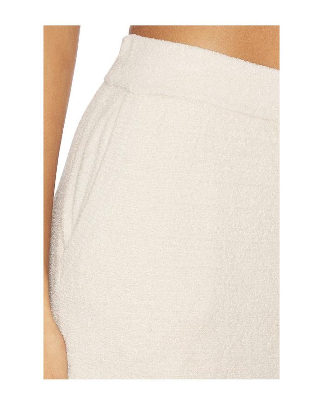 Barefoot Dreams White Cozychic Ultra Lite Wavy Jogger