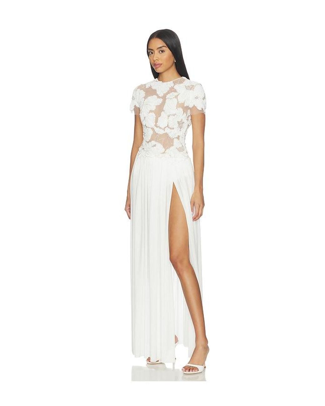 Nadine Merabi White Sloane Dress