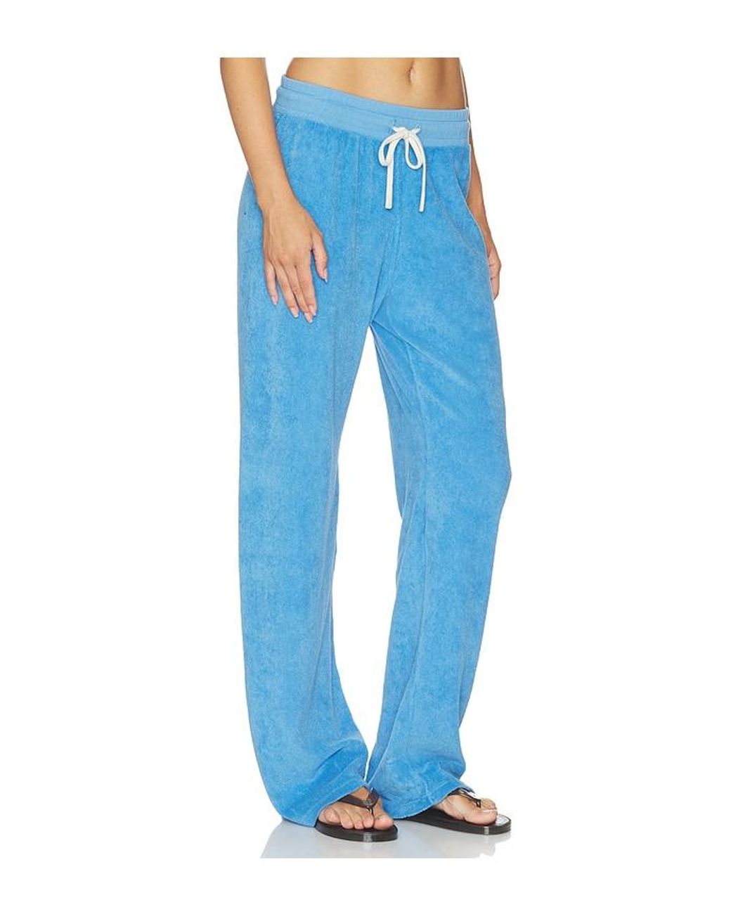 PERFECTWHITETEE Blue Eliana Loop Terry Drawstring Pant