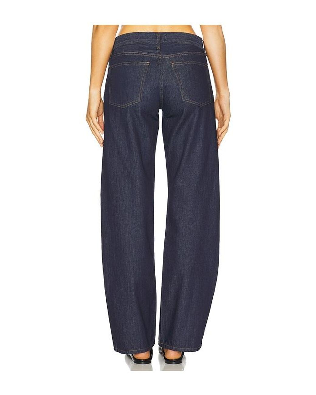 Agolde Blue Low Rise Loose Jeans