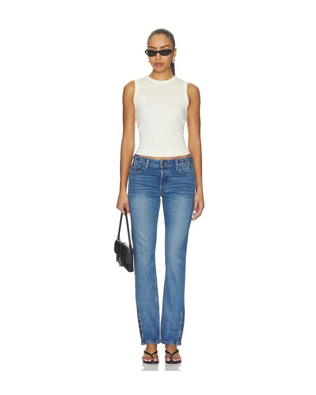 Re/done Blue Britt Bootcut Jeans