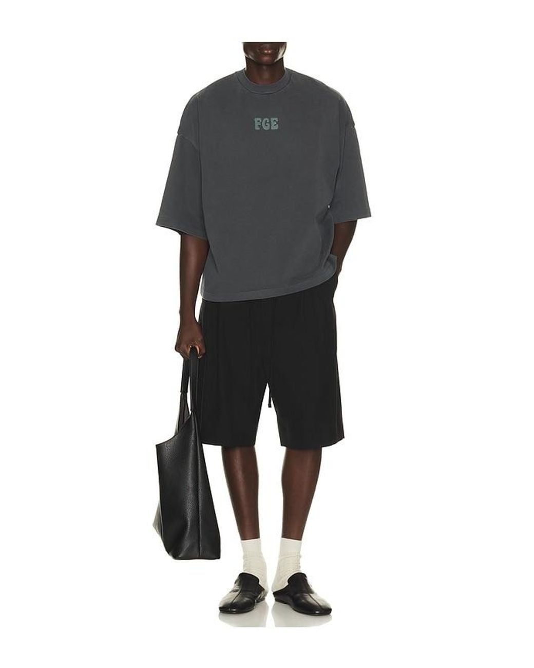 Fear Of God Black Merch Tee for men