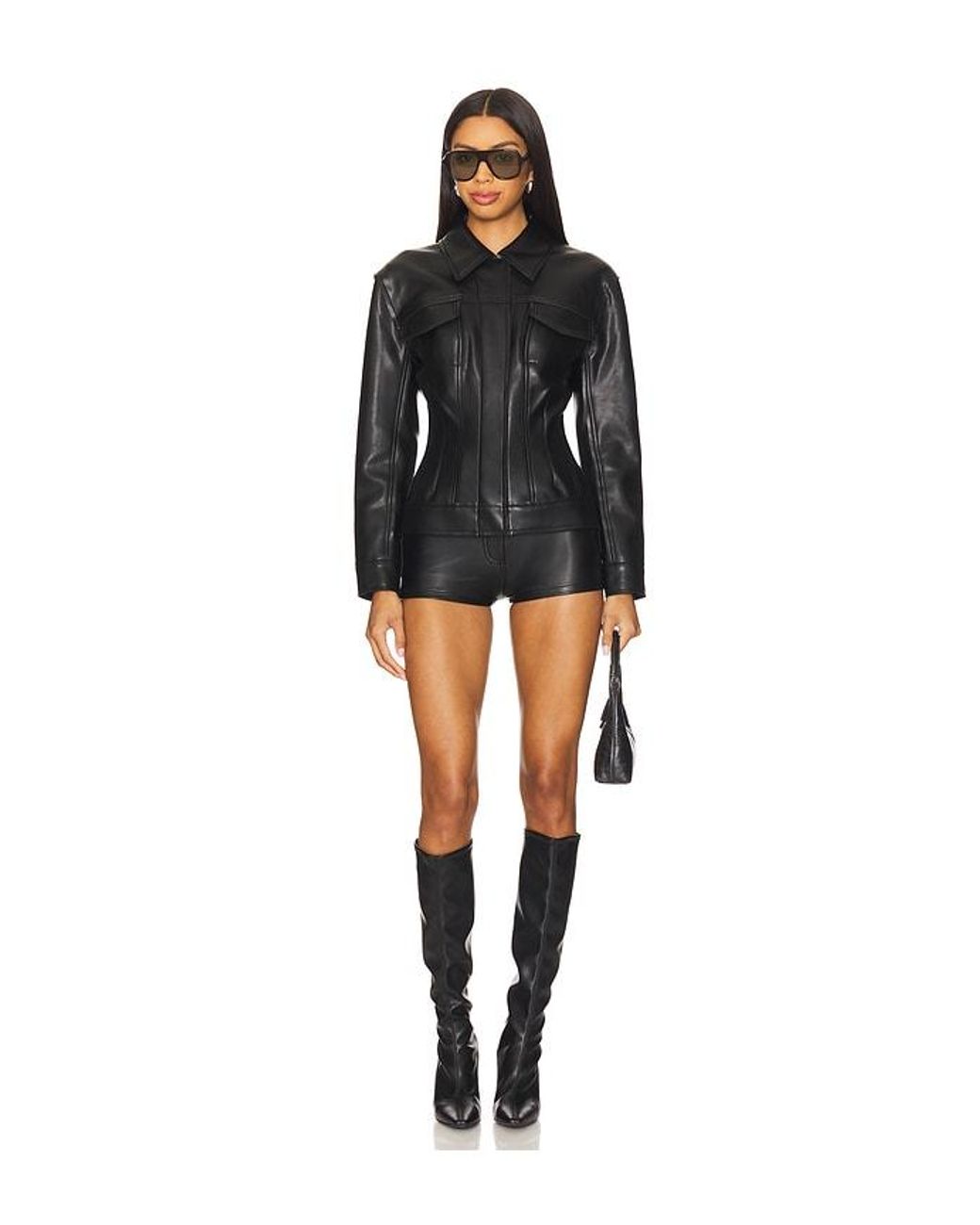 Norma Kamali Black Jeans Jacket