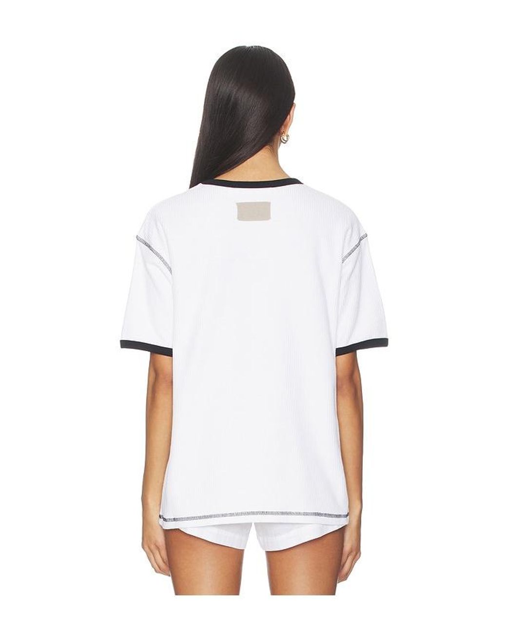 AYA MUSE White Waffle T Shirt