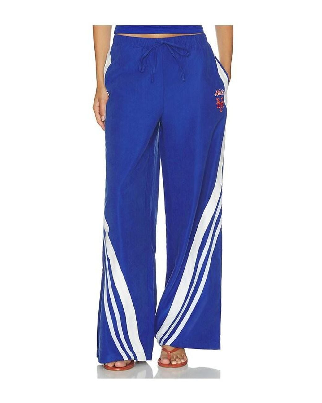 OFF SEASON Blue Lightweight Wide Leg Pant