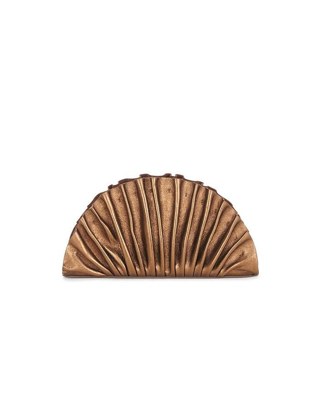 Cult Gaia Brown Nala Clutch