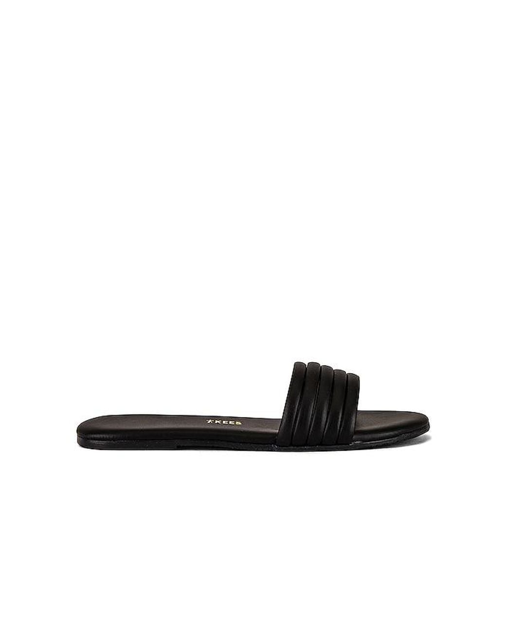 TKEES Black Serena Sandal