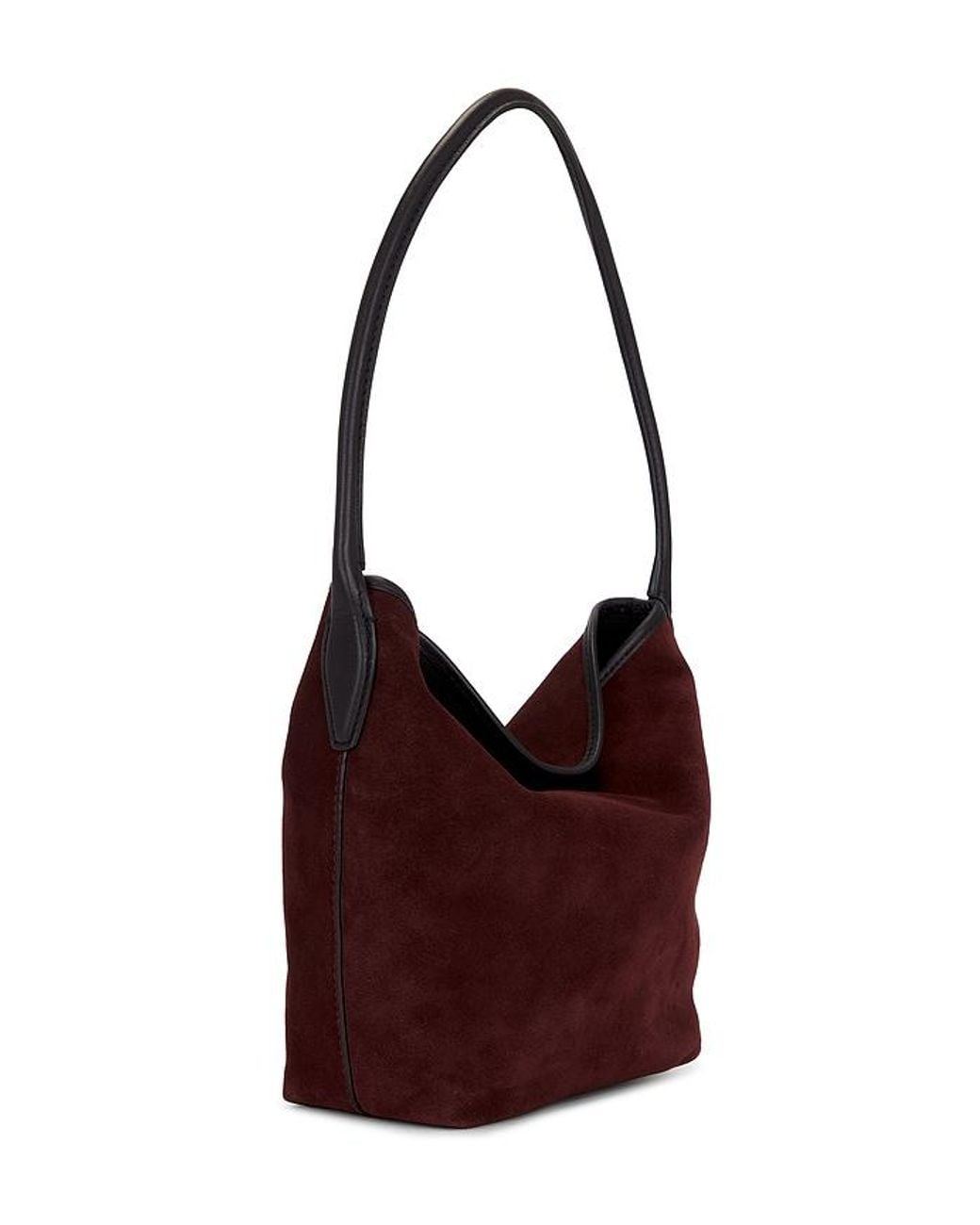 Madewell Red Suede Port Lid Shoulder Bag
