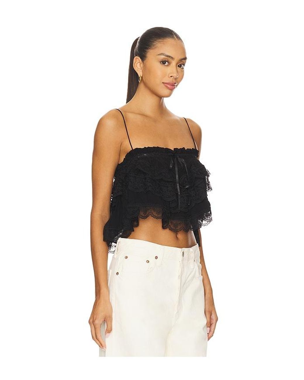 Ronny Kobo Black X Revolve Carlton Top