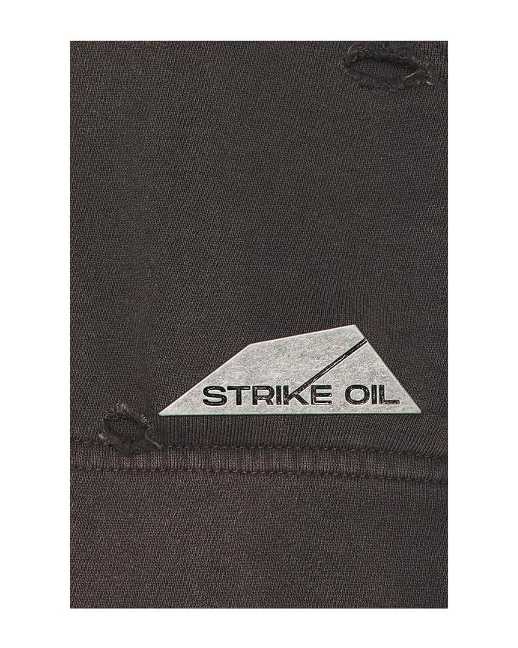 Strike Oil Brown Thrashed Sweatpants for men
