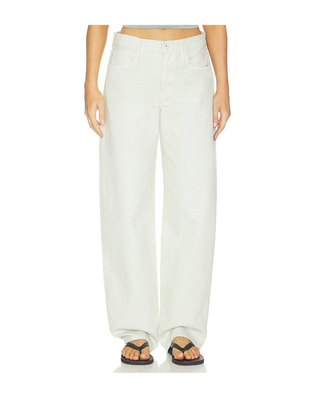 SLVRLAKE Denim White Tess Long Jeans
