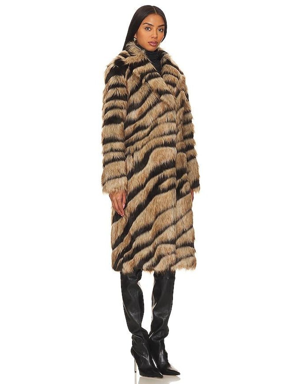 Unreal Fur Natural Bengal Kiss Coat