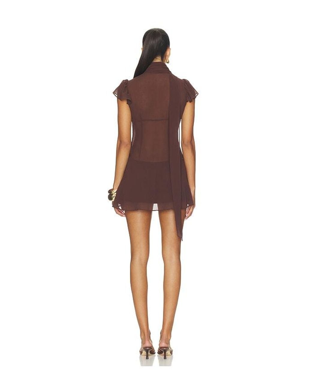 GUIZIO Brown X Revolve X Revolve Ara Mini Dress