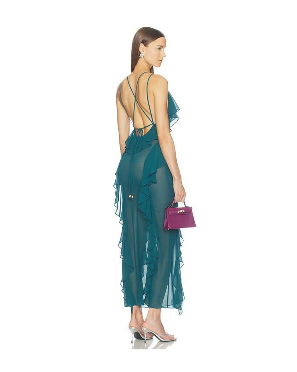 Camila Coelho Blue Taja Maxi Dress