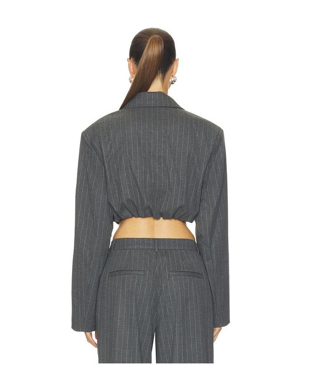 Sans Faff Blue Giulianna Cropped Blazer