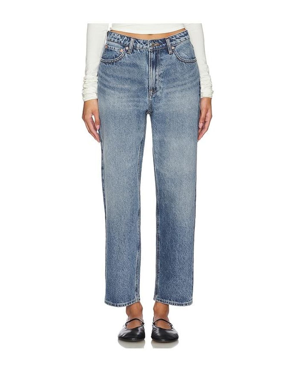 GRLFRND Blue Eva Relaxed 90's Jeans