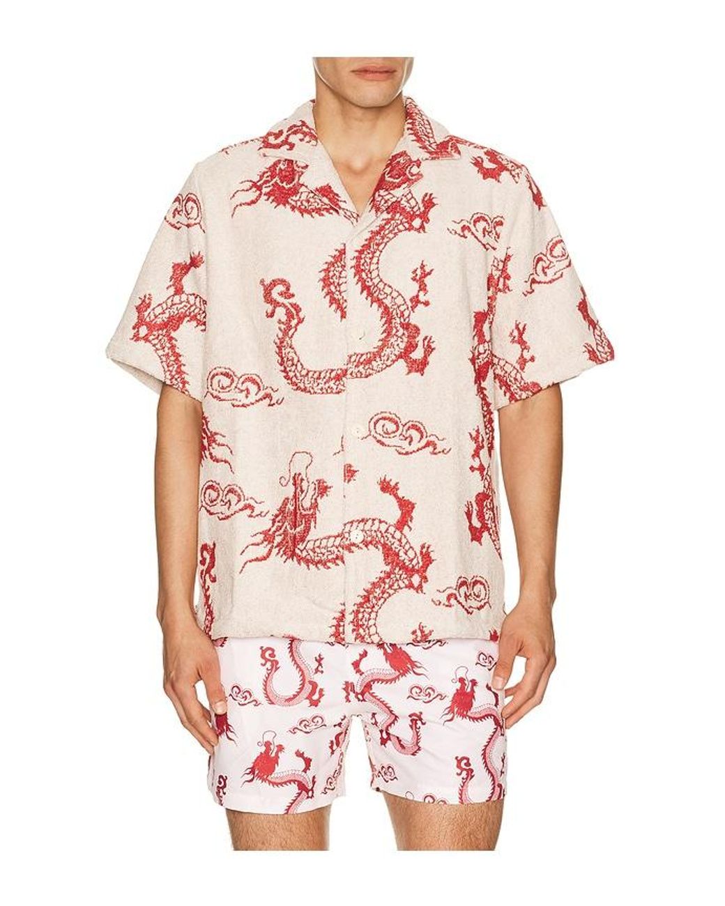 Oas Pink Nimbus Cuba Shirt for men