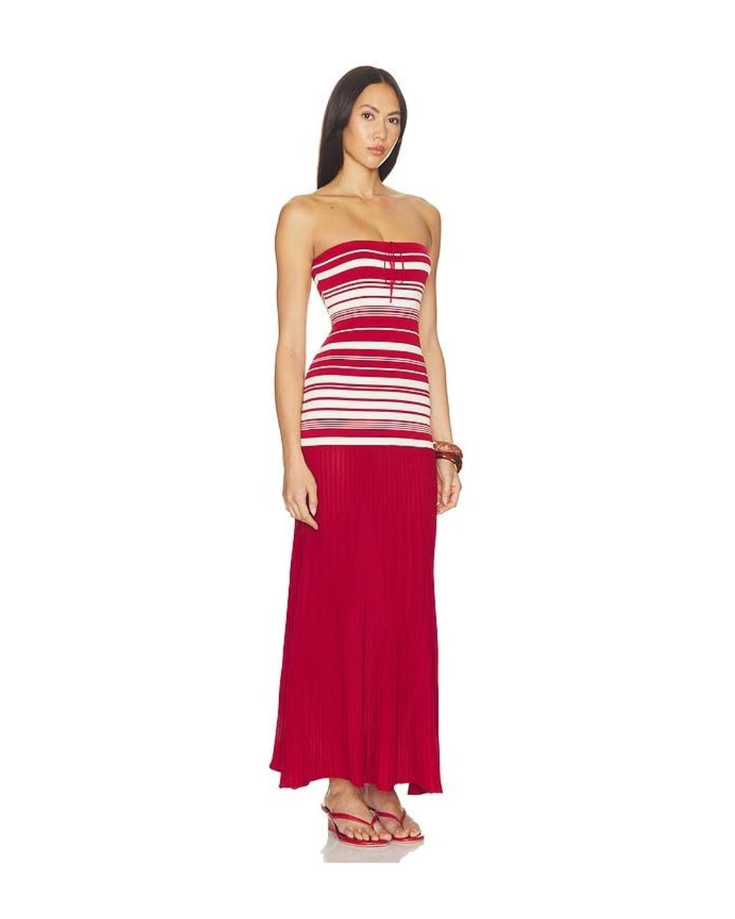 Faithfull The Brand Red Valmir Maxi Dress