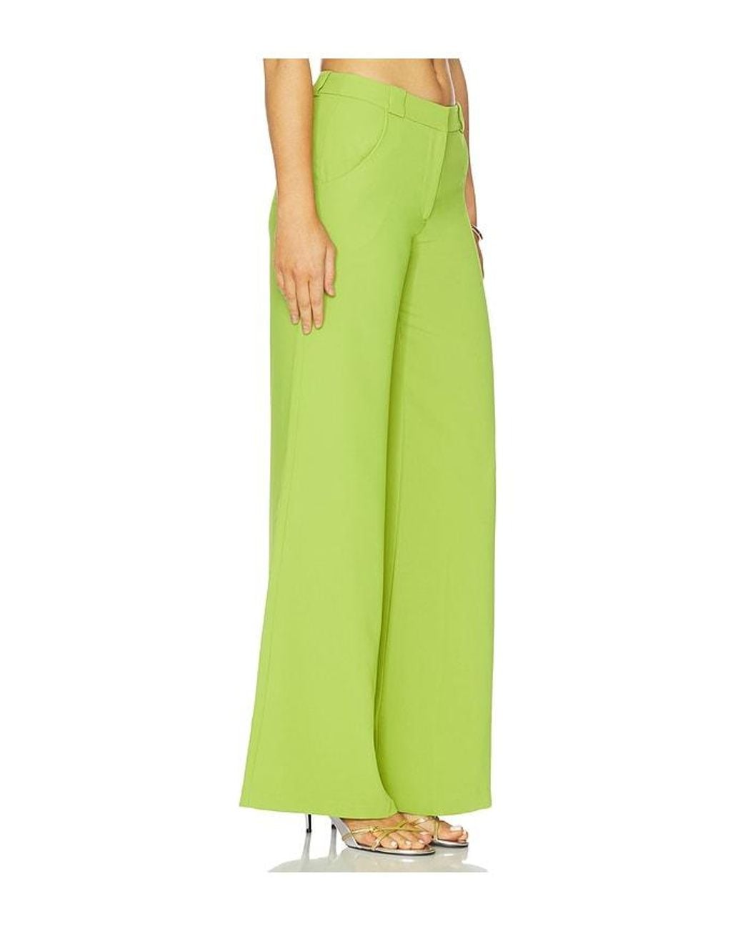 Amanda Uprichard Green Saddler Pants
