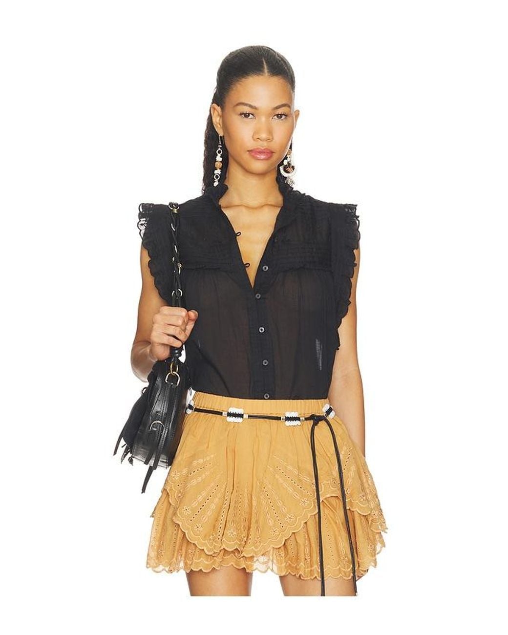 Isabel Marant Black Dersia Top