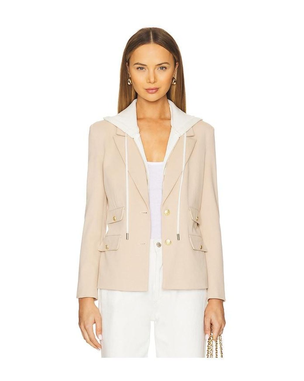 Central Park West Natural Nautical Dickey Blazer