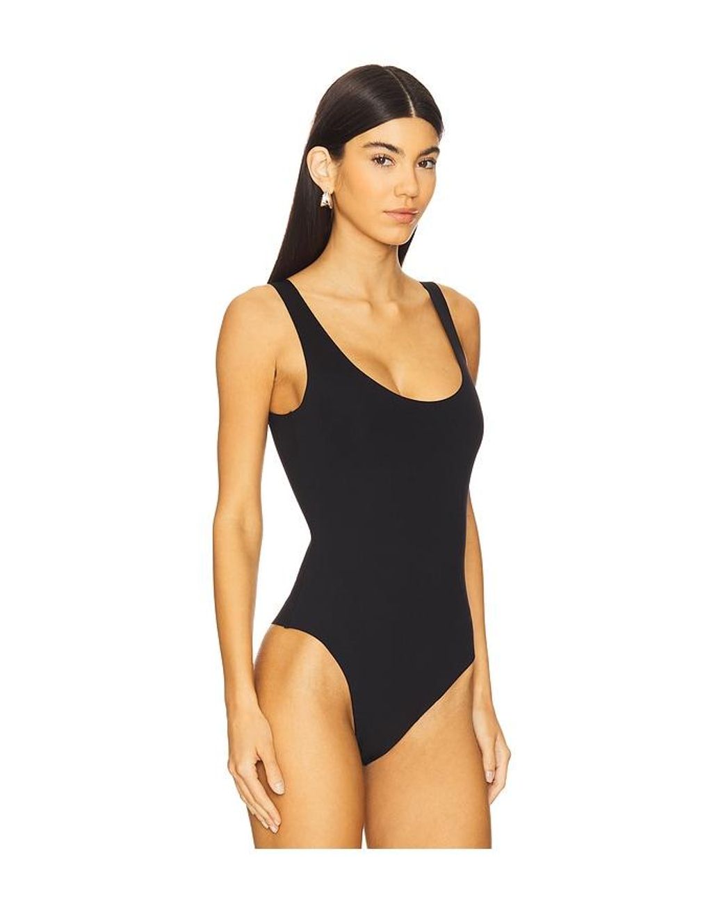Commando Black Neoprene Tank Bodysuit