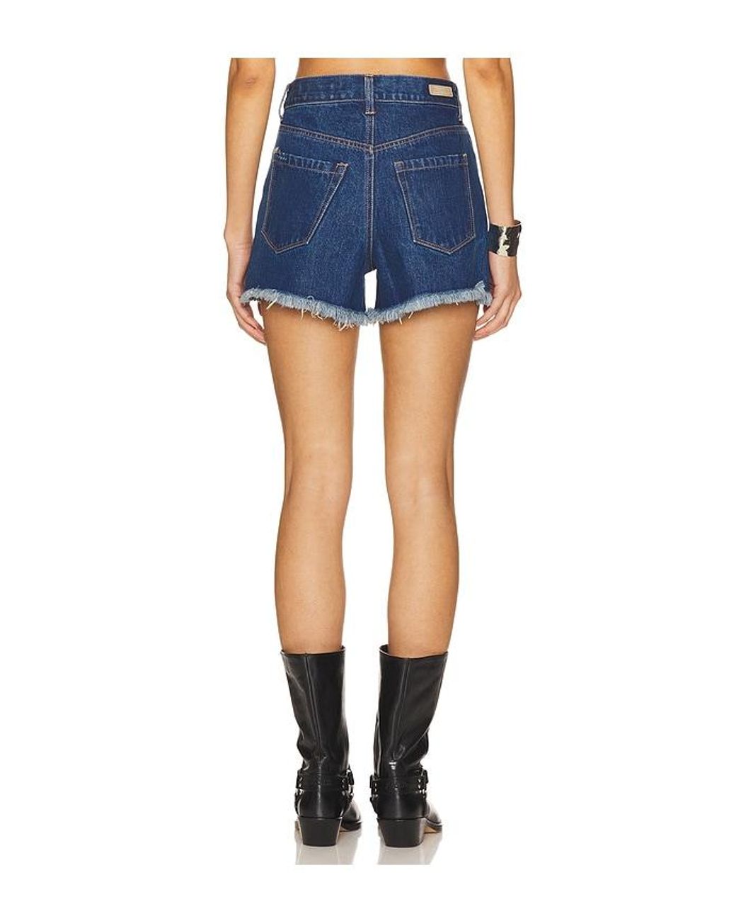 Blank NYC Blue Embellished Denim Short