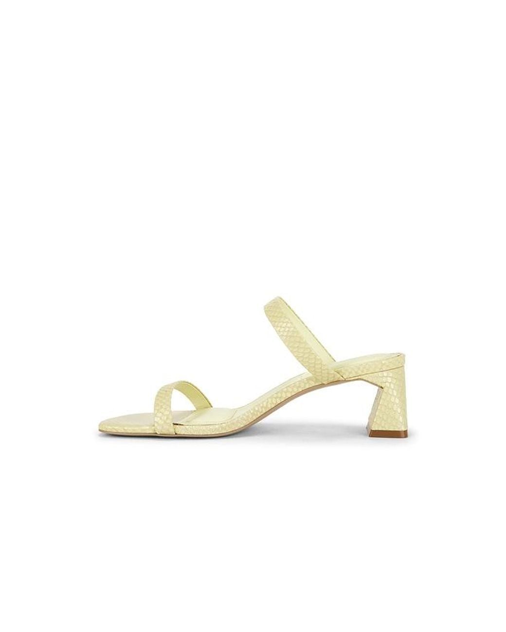 Jonathan Simkhai White Clara Snake Print Leather Block Heel