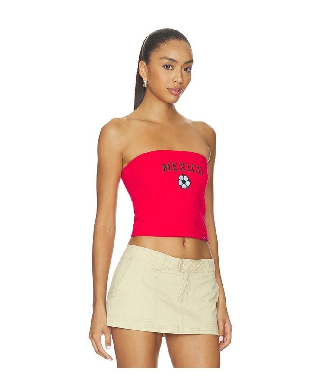 Hype and Vice Mexico Embroidered Tube Top