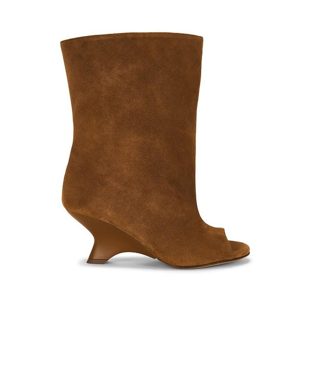 Gia Borghini Brown Gia Heeled Open Toe Boot