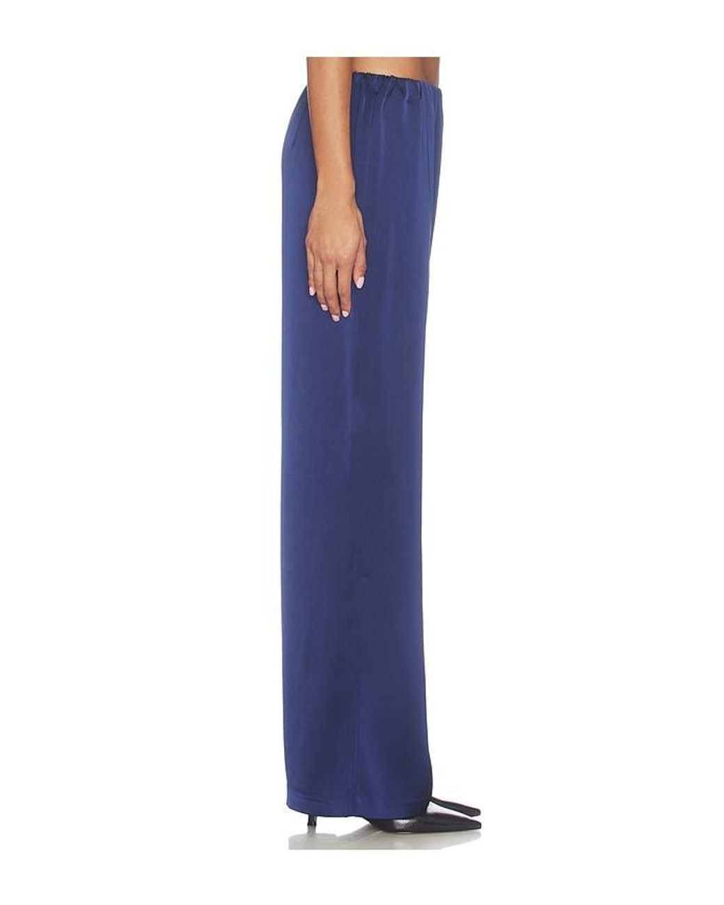 Lovers + Friends Blue Alette Satin Pants