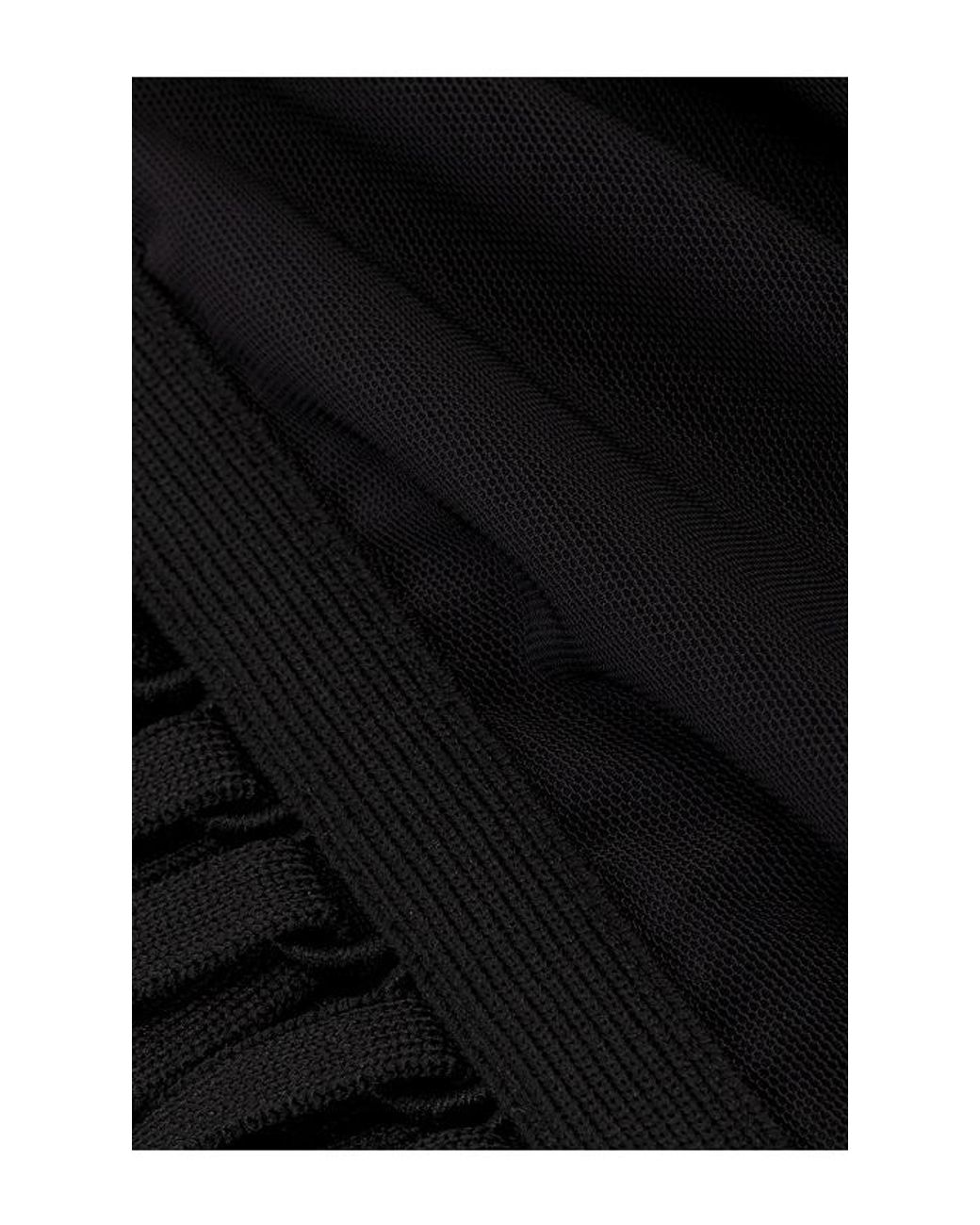 HAELO Black Layered Lace Up Corset Top