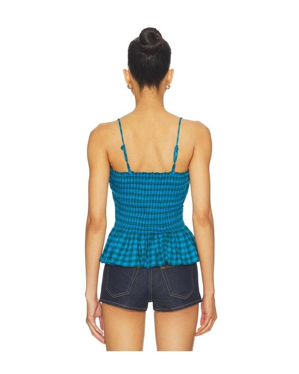Free People Blue Sundance Tank