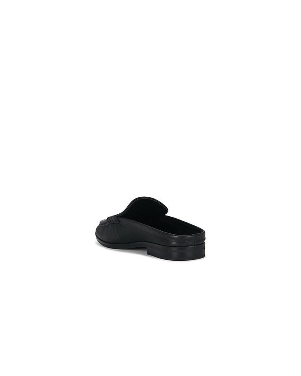 Jonathan Simkhai Black Dean Pebble Leather Loafer Mule